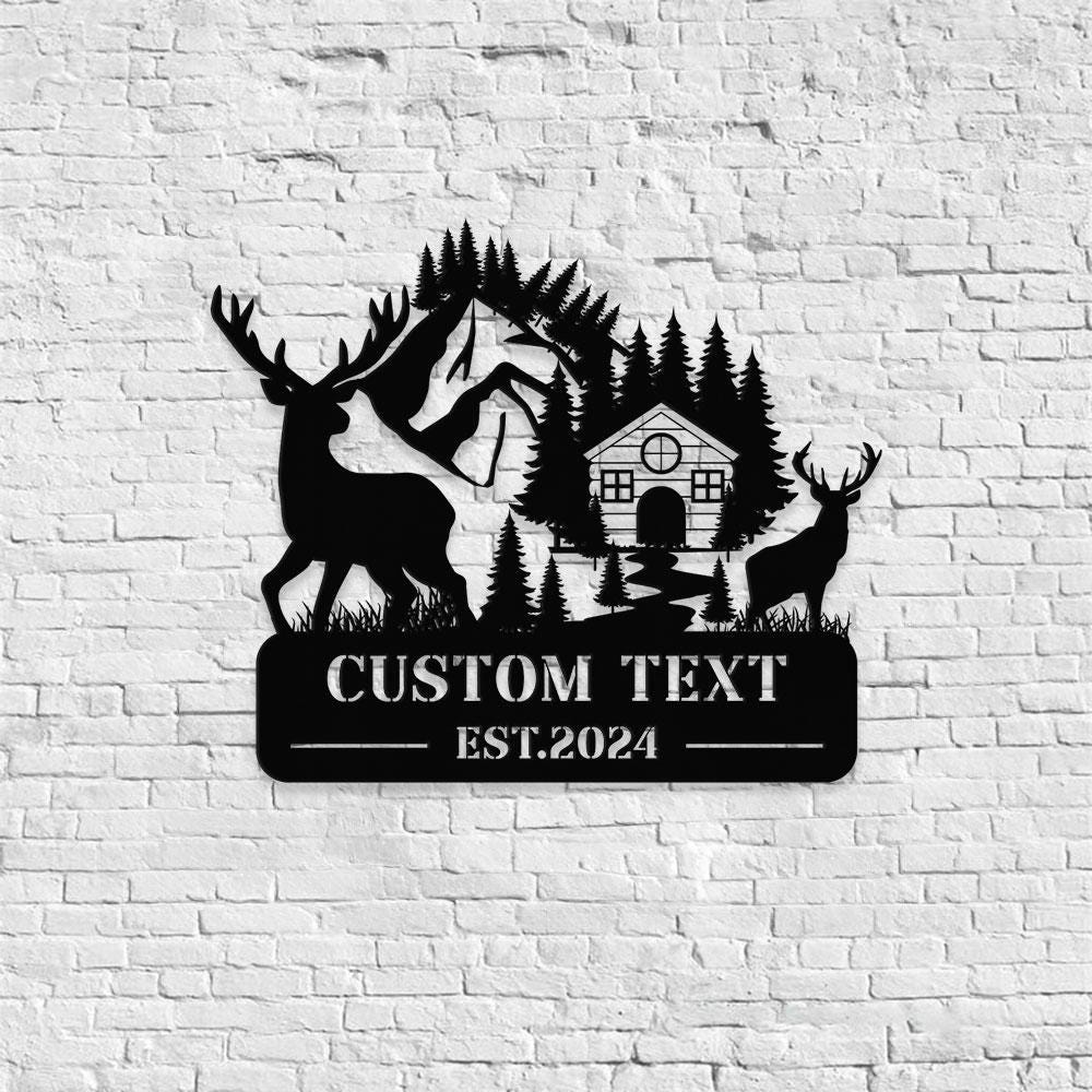 Family Country Cottage Metal Sign, Personalized Family Name Led Metal Sign, Outdoor Door Decor, Family Wall Art, Housewarming Gifts