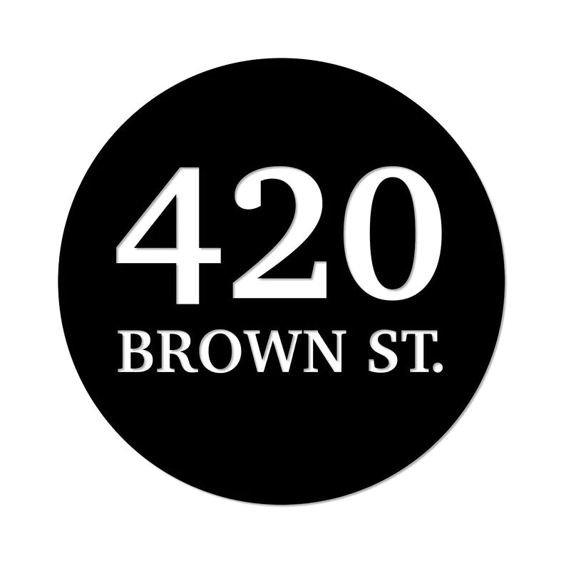 Personalized Round Address Plaque 13 Colors Customized House Number And Street Name Address Marker Metal Decorative Wall | GearViral Personalized Round Address Plaque 13 Colors Customized House Number And Street Name Address Marker Metal Decorative Wall | GearViral